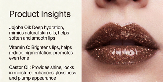 BELEY Glitter Lip Oil –Bronze Copper Shimmer