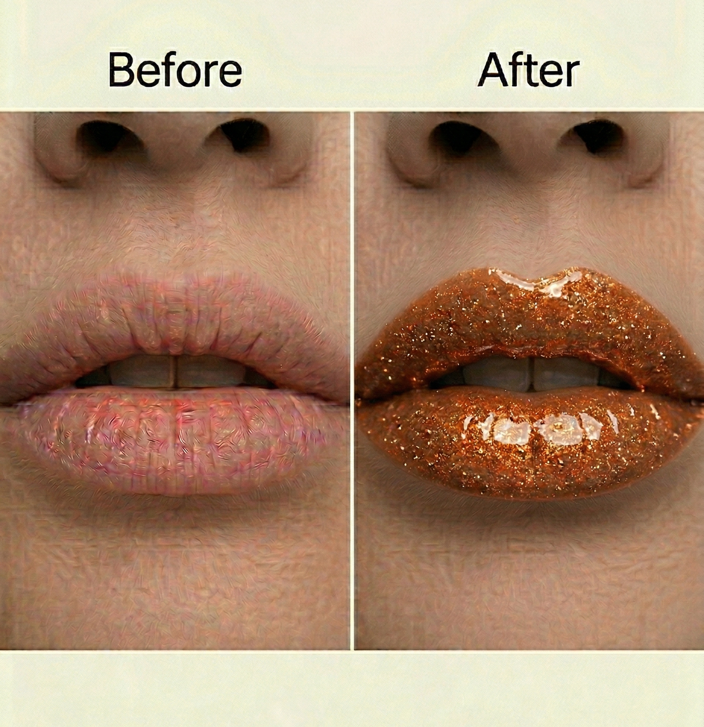 BELEY Glitter Lip Oil – Rust Orange Terracotta Shimmer