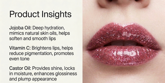 BELEY Glitter Lip Oil – Rose Pink