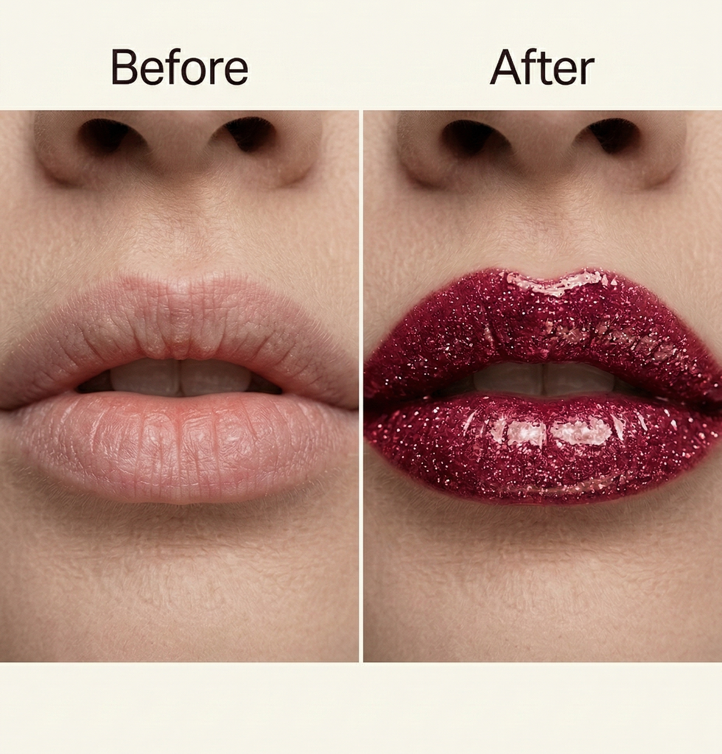 BELEY Glitter Lip Oil –  Dark Pink