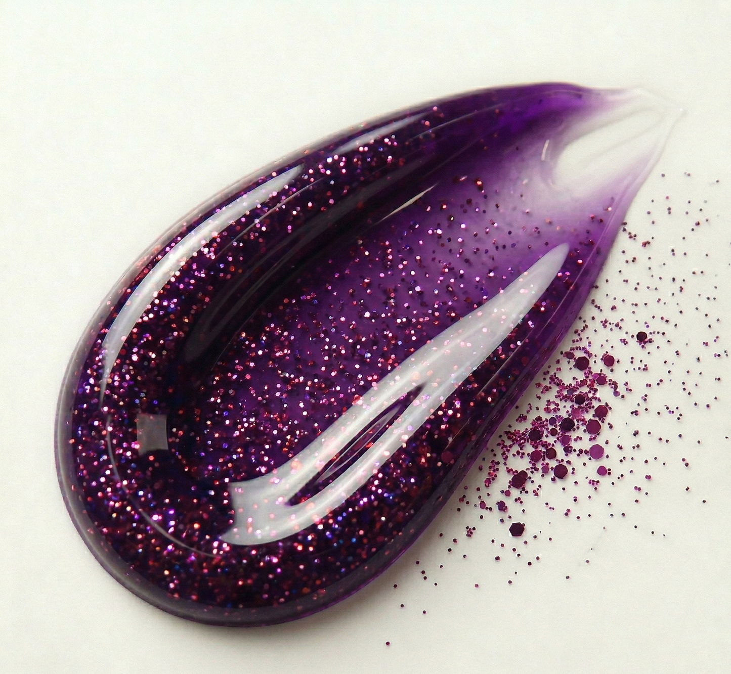BELEY Glitter Lip Oil – Plum Purple Iridescent Shimmer