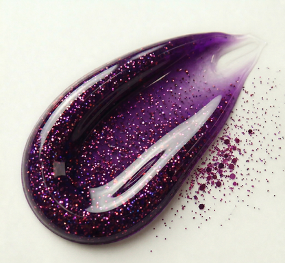 BELEY Glitter Lip Oil – Plum Purple Iridescent Shimmer
