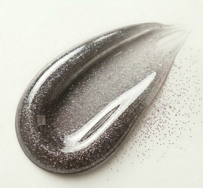 BELEY Glitter Lip Oil – Silver Iridescent Shimmer